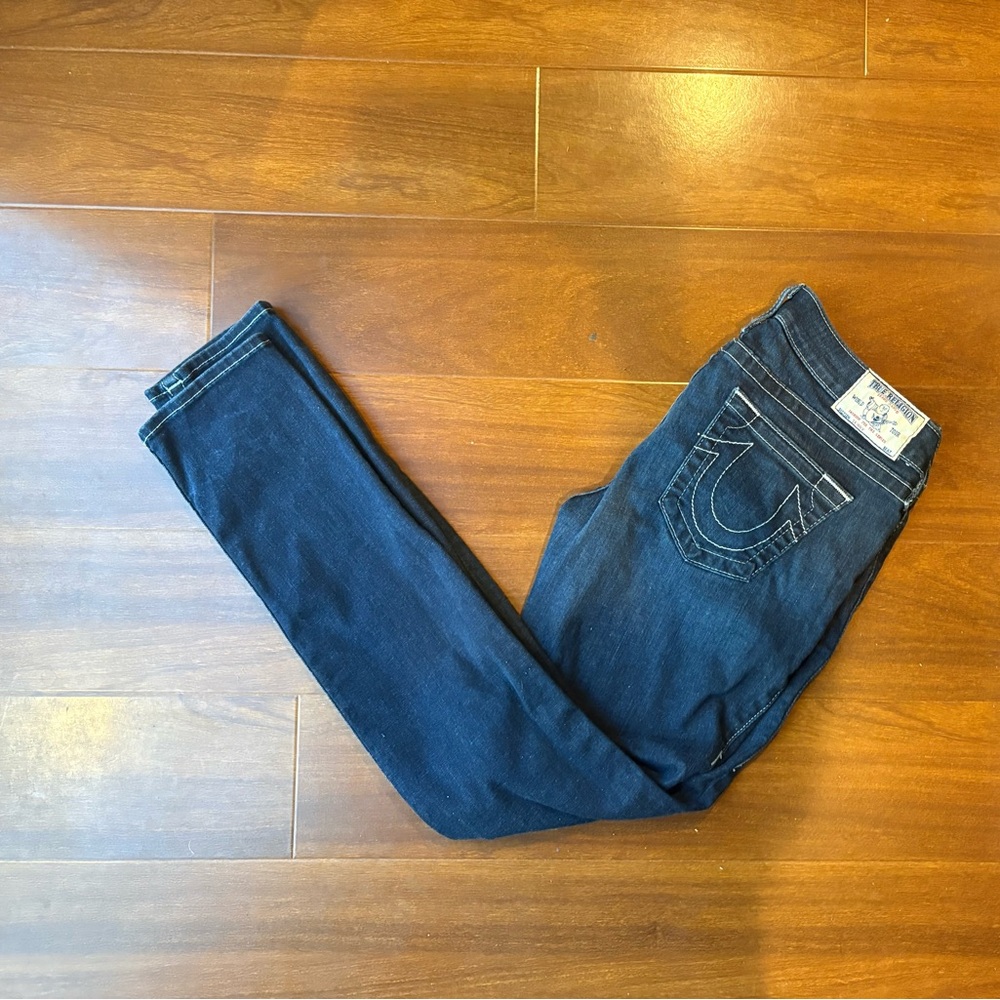 True Religion Women's Dark Blue Skinny Jeans size 31